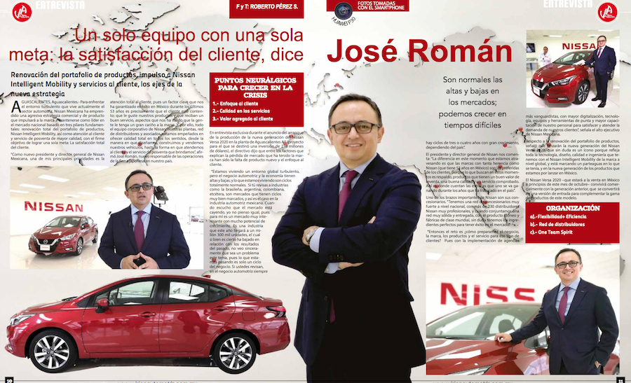 “One Team Spirit” Un solo equipo con una sola meta: La satisfacción total del cliente: José Román Visión Automotriz Magazine Entrada